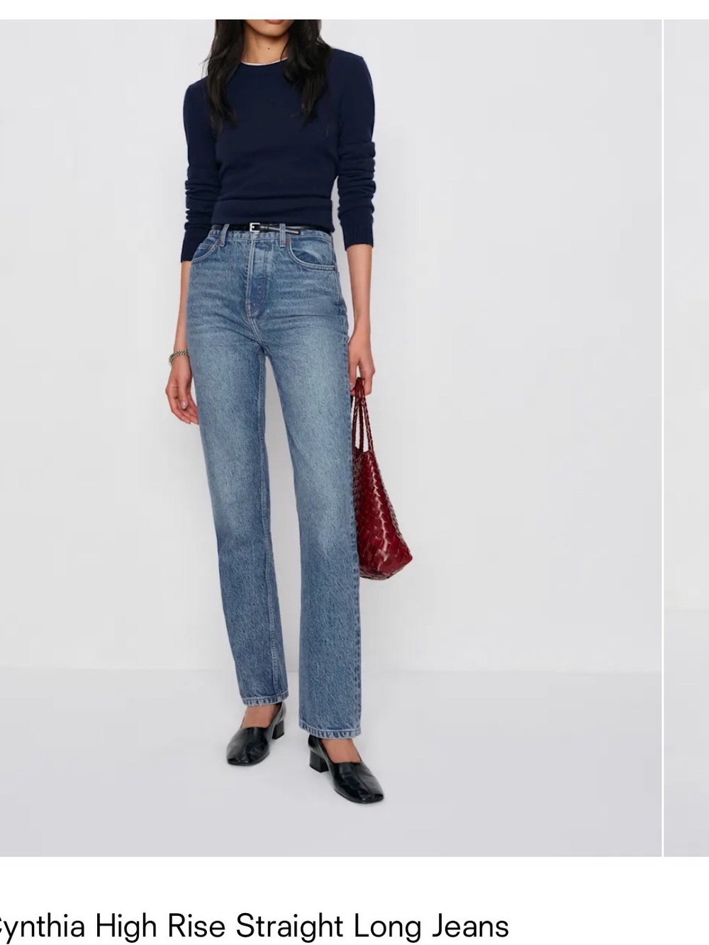 Reformation Denim High-Rise Button-Fly Jeans - Blue